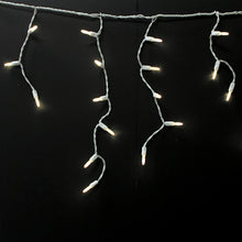 Load image into Gallery viewer, LED Icicle (M6 Style) Light String - White Wire - Pack of 1 or 24 String