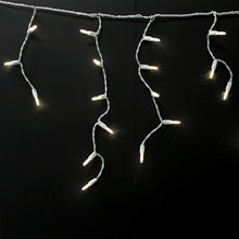 Load image into Gallery viewer, LED Icicle (M6 Style) Light String - White Wire - Pack of 1 or 24 String
