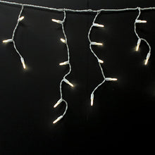 Load image into Gallery viewer, LED Icicle (M6 Style) Light String - White Wire - Pack of 1 or 24 String
