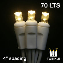 Load image into Gallery viewer, LED 70LT TWINKLE Polka Dot Light String - White Wire - Pack of 1 or 24 String
