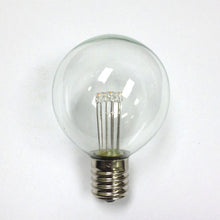 Load image into Gallery viewer, Led G40 Glass Warm White 5 Leds E17 130V Nickel Base 06W
