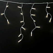 Load image into Gallery viewer, LED Icicle (M6 Style) Light String - White Wire - Pack of 1 or 24 String